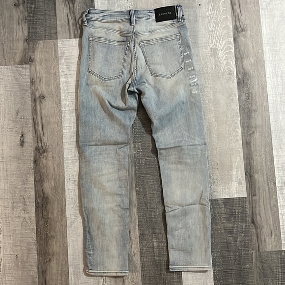 NWT Skinny Bootcut Vintage Wash Hyper Stretch Jeans Distressed Ripped 26x30 - Picture 7 of 7